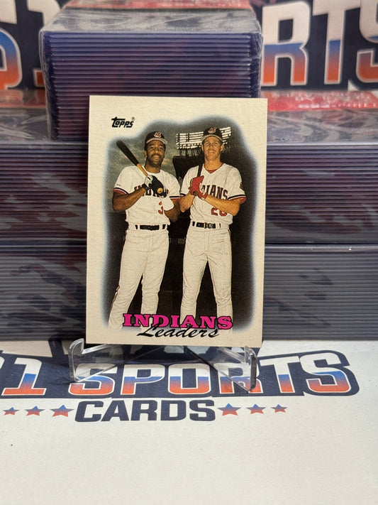 1988 Topps (Indians Team Card) Joe Carter & Cory Snyder #789