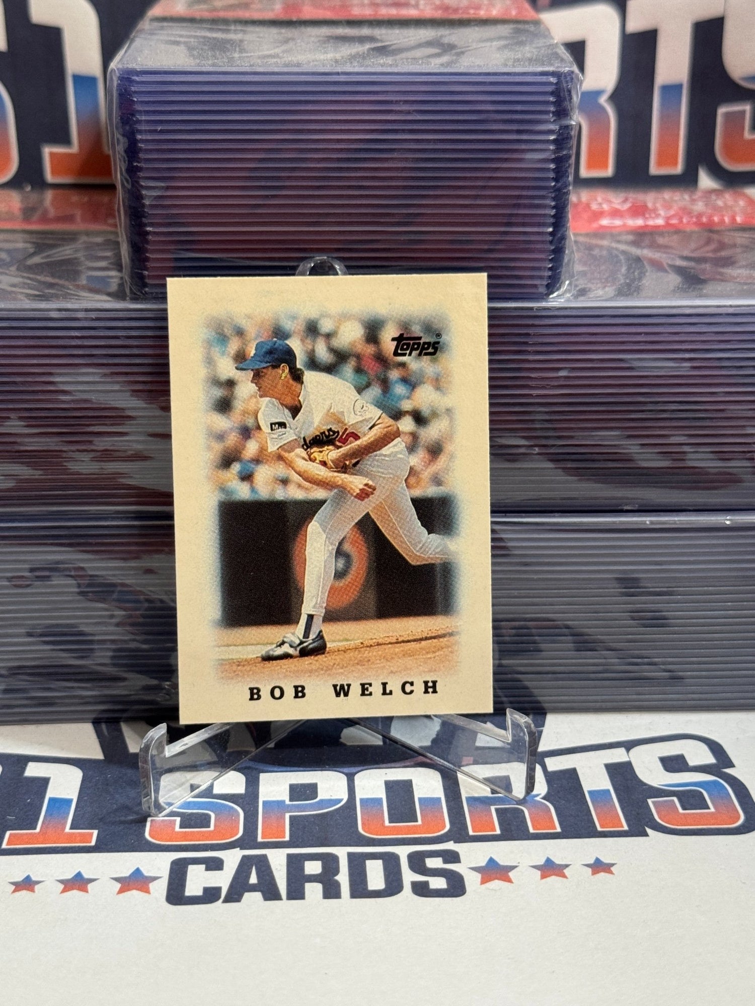 1988 Topps (Mini) Bob Welch #55