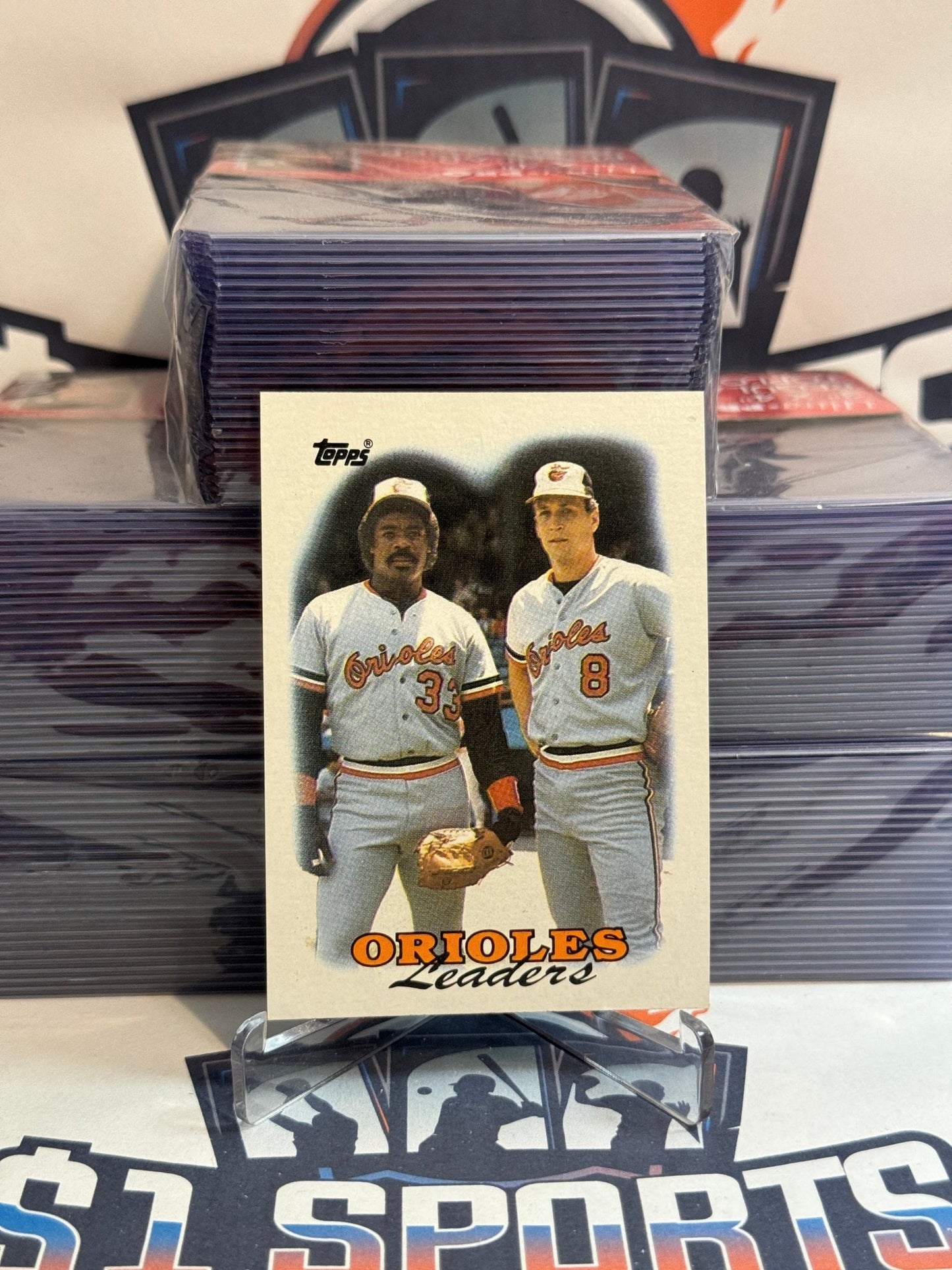 1988 Topps (Orioles Leaders) Cal Ripken Jr. & Eddie Murray #51