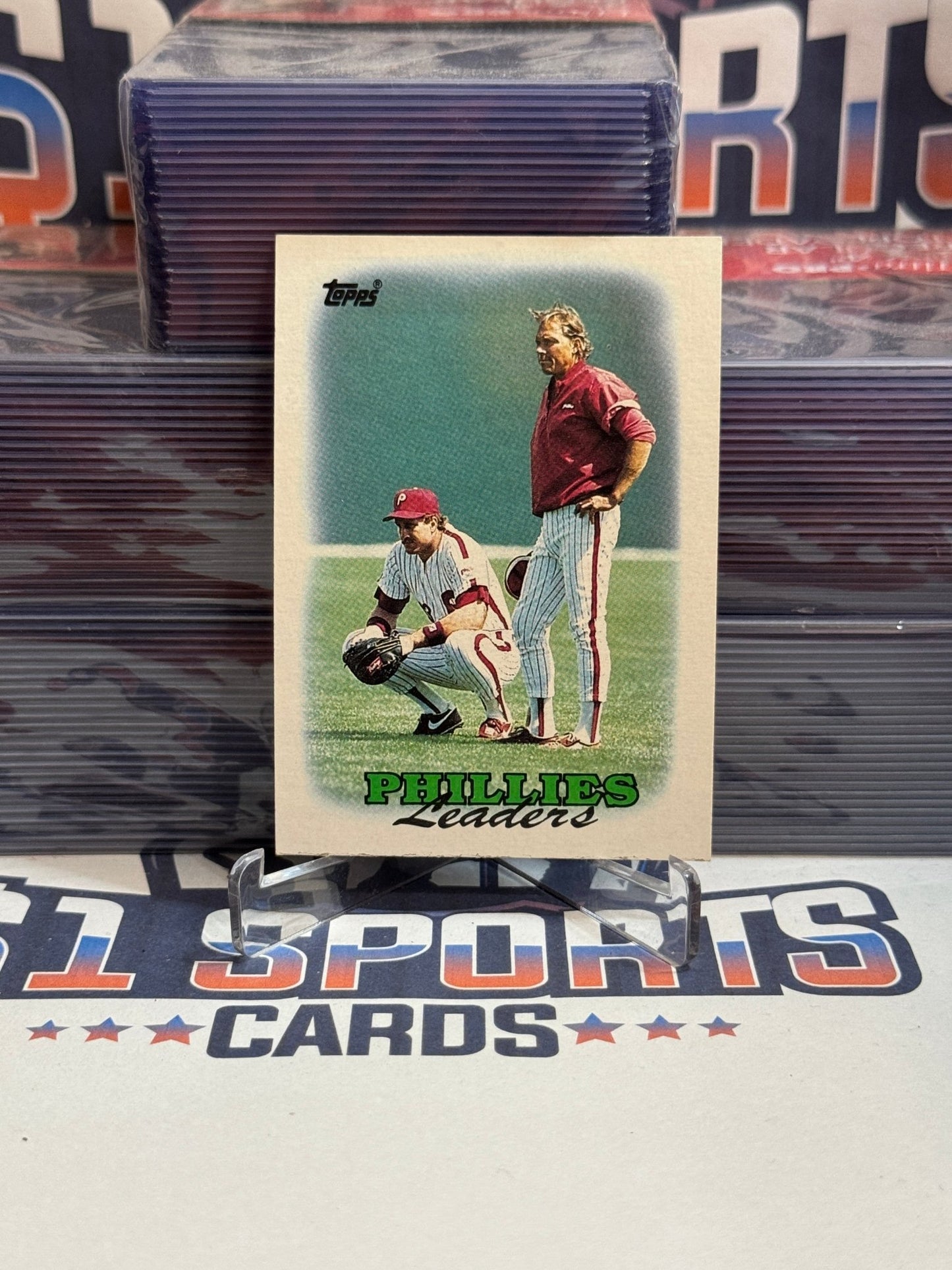 1988 Topps (Phillies Team Card) Lance Parrish/Mike Ryan #669