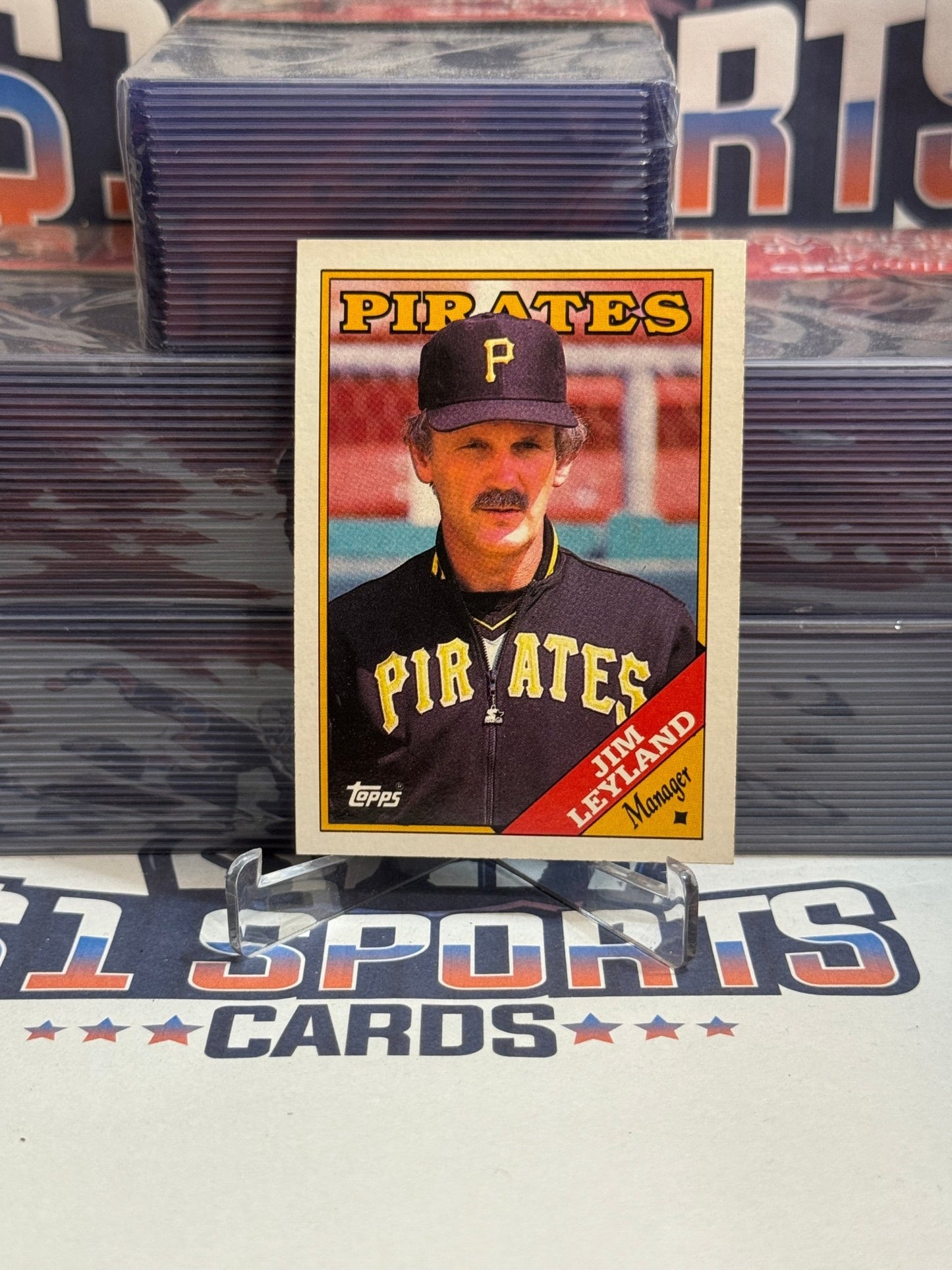 1988 Topps (Pirates Team Card) Jim Leyland #624