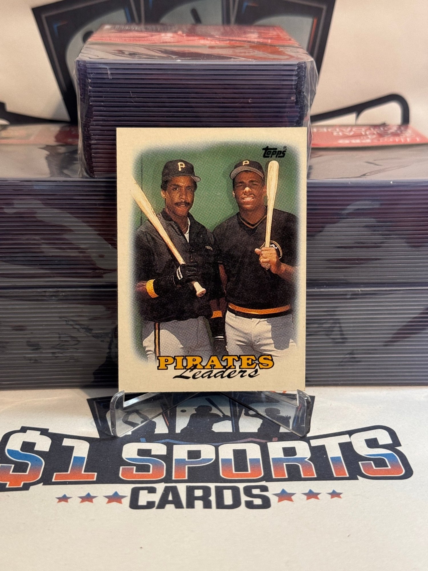 1988 Topps (Pirates Team Leaders) Barry Bonds & Bobby Bonilla #231