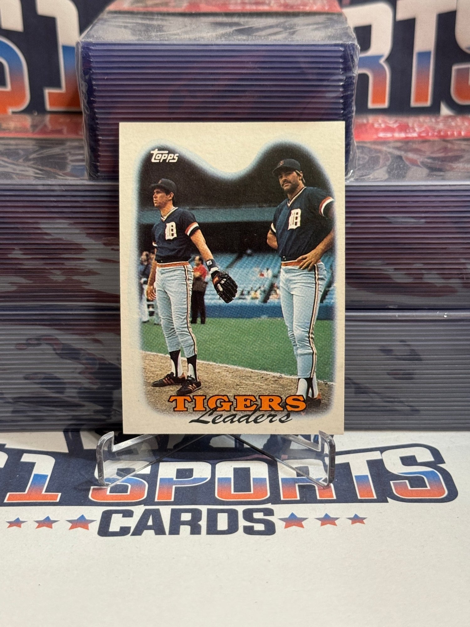 1988 Topps (Tigers Team Card) Alan Trammell & Kirk Gibson #429