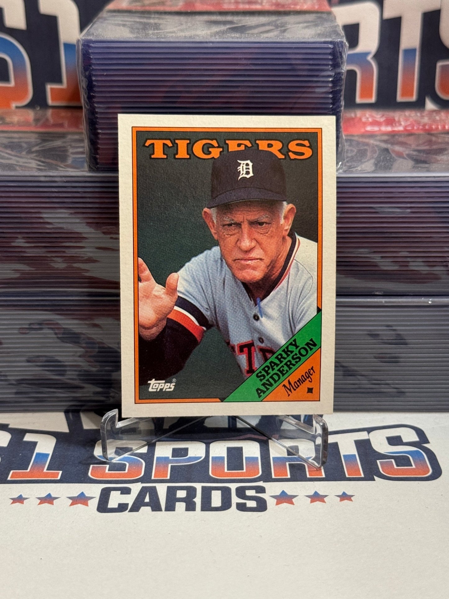 1988 Topps (Tigers Team Card) Sparky Anderson #14