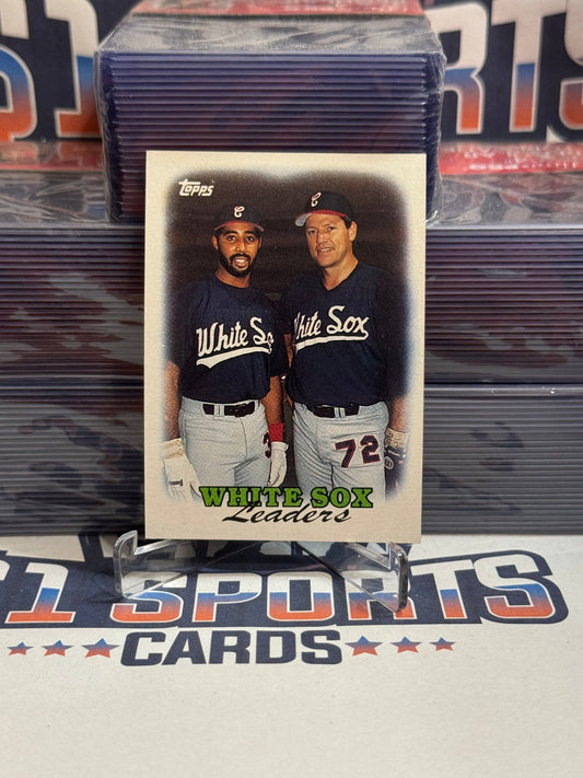 1988 Topps (White Sox Team Card) Harold Baines & Carlton Fisk #321