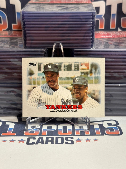 1988 Topps (Yankees Team Card) Dave Winfield & Willie Randolph #459