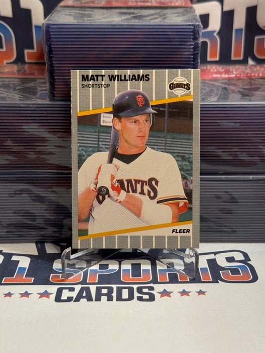 1989 Fleer (2nd Year) Matt Williams #346