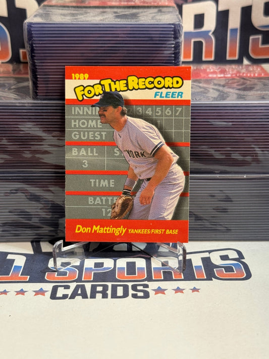 1989 Fleer (For The Record) Don Mattingly #6