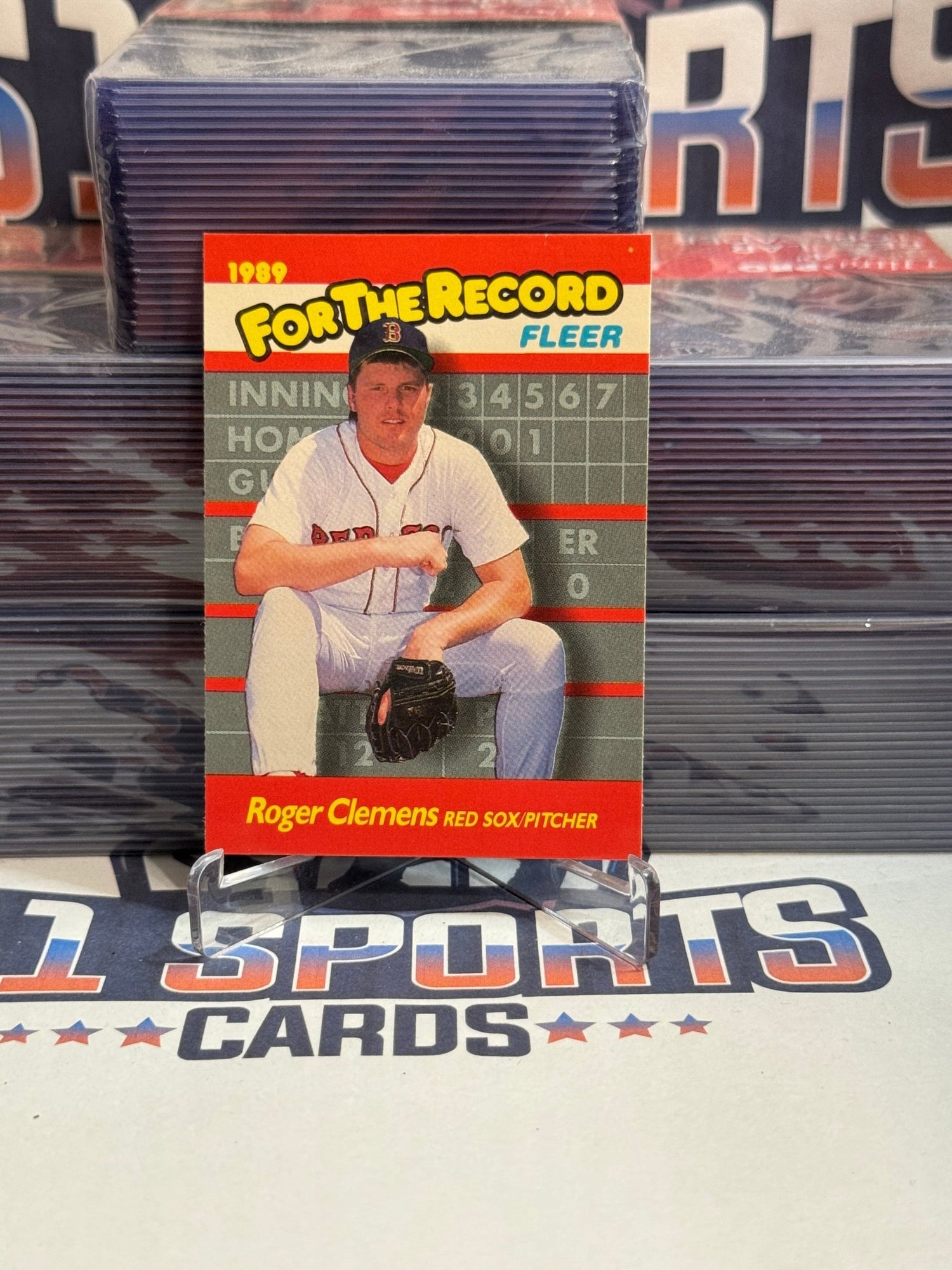 1989 Fleer (For The Record) Roger Clemens #2