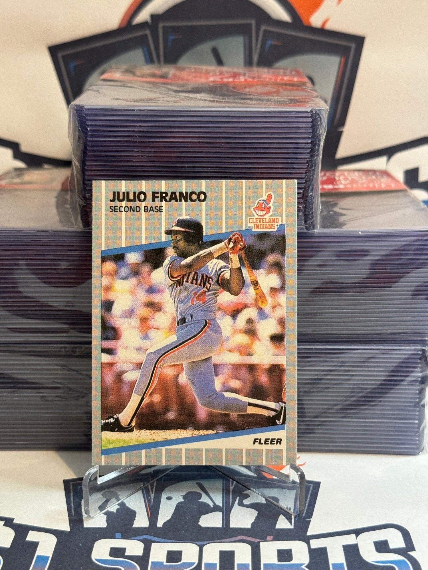 1989 Fleer Julio Franco #404