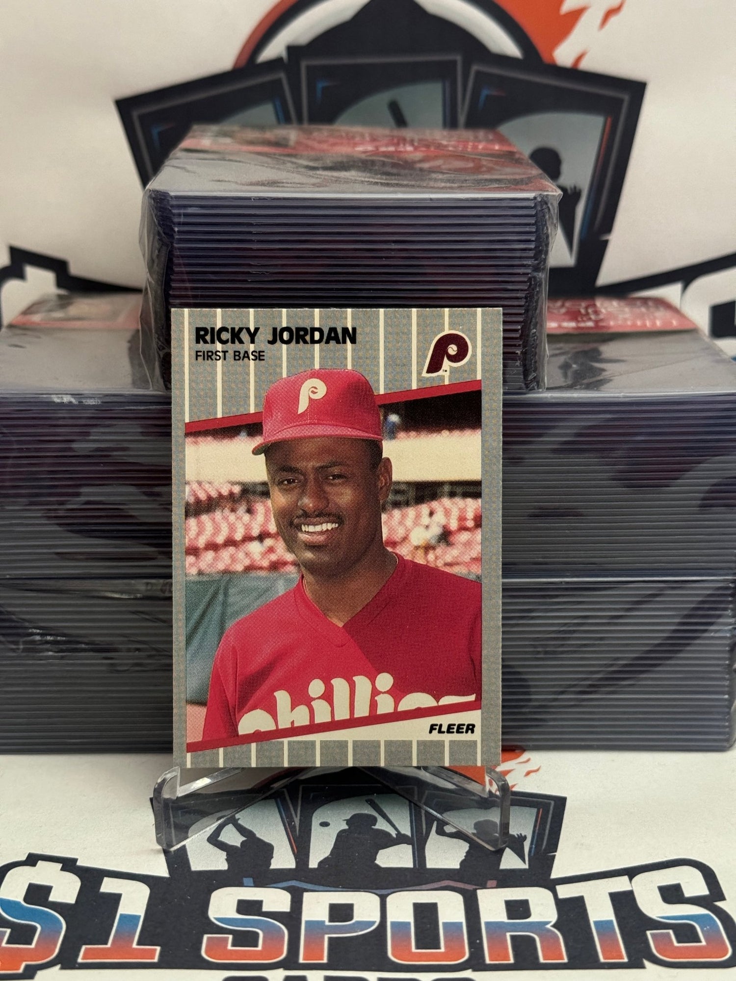 1989 Fleer Ricky Jordan Rookie #575