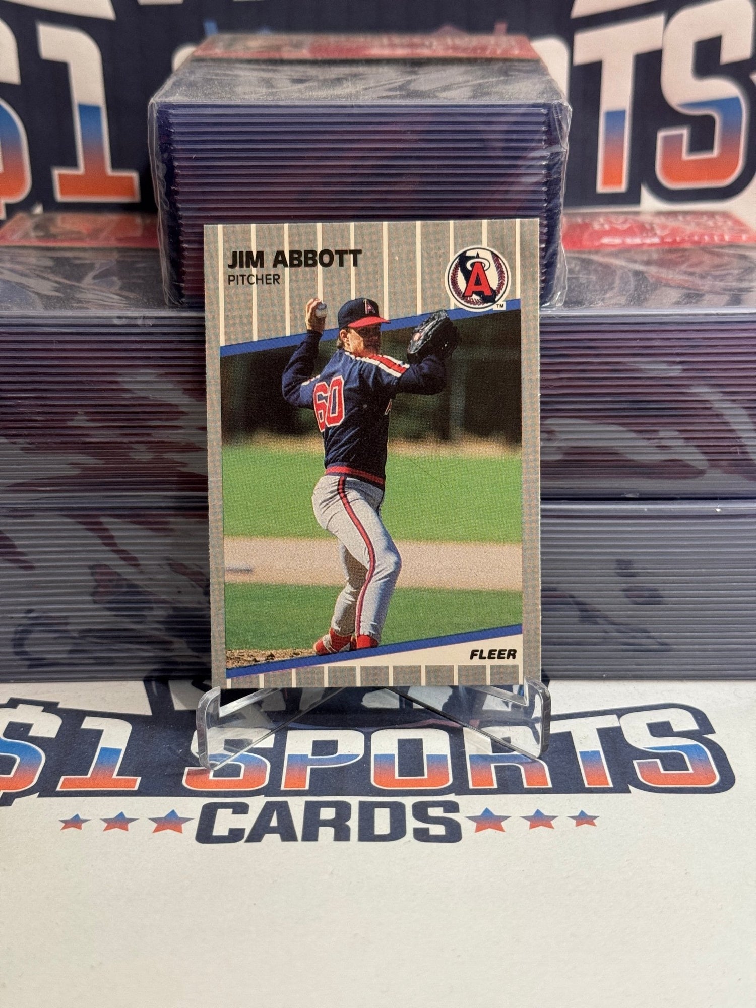 1989 Fleer Update Jim Abbott Rookie #U - 11