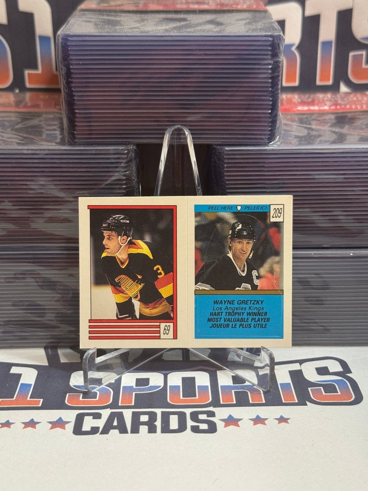 1989 O - Pee - Chee (Mini Stickers) Wayne Gretzky #209