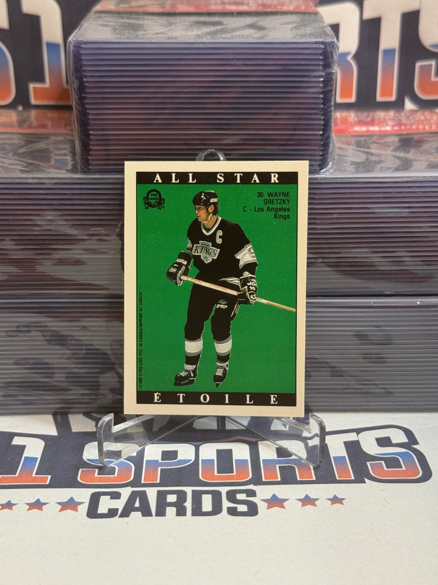 1989 O - Pee - Chee (Mini Stickers) Wayne Gretzky #30