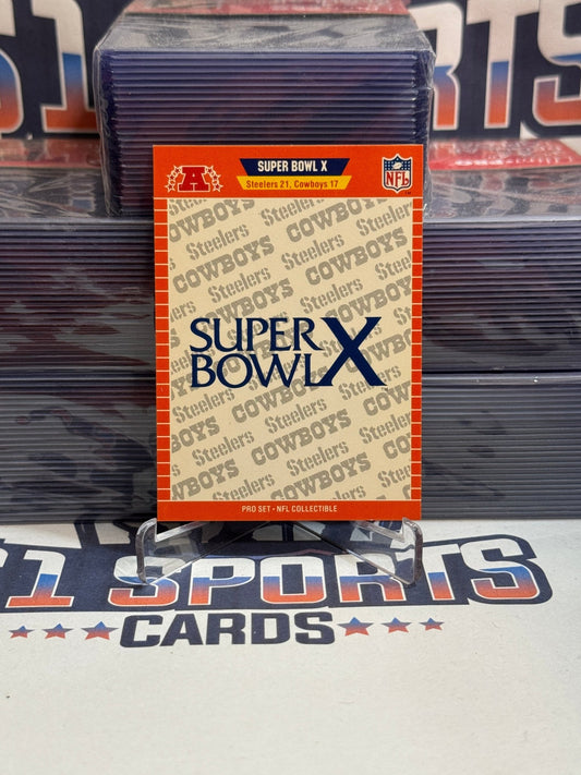 1989 Pro Set (Super Bowl X) Steelers vs. Cowboys #X