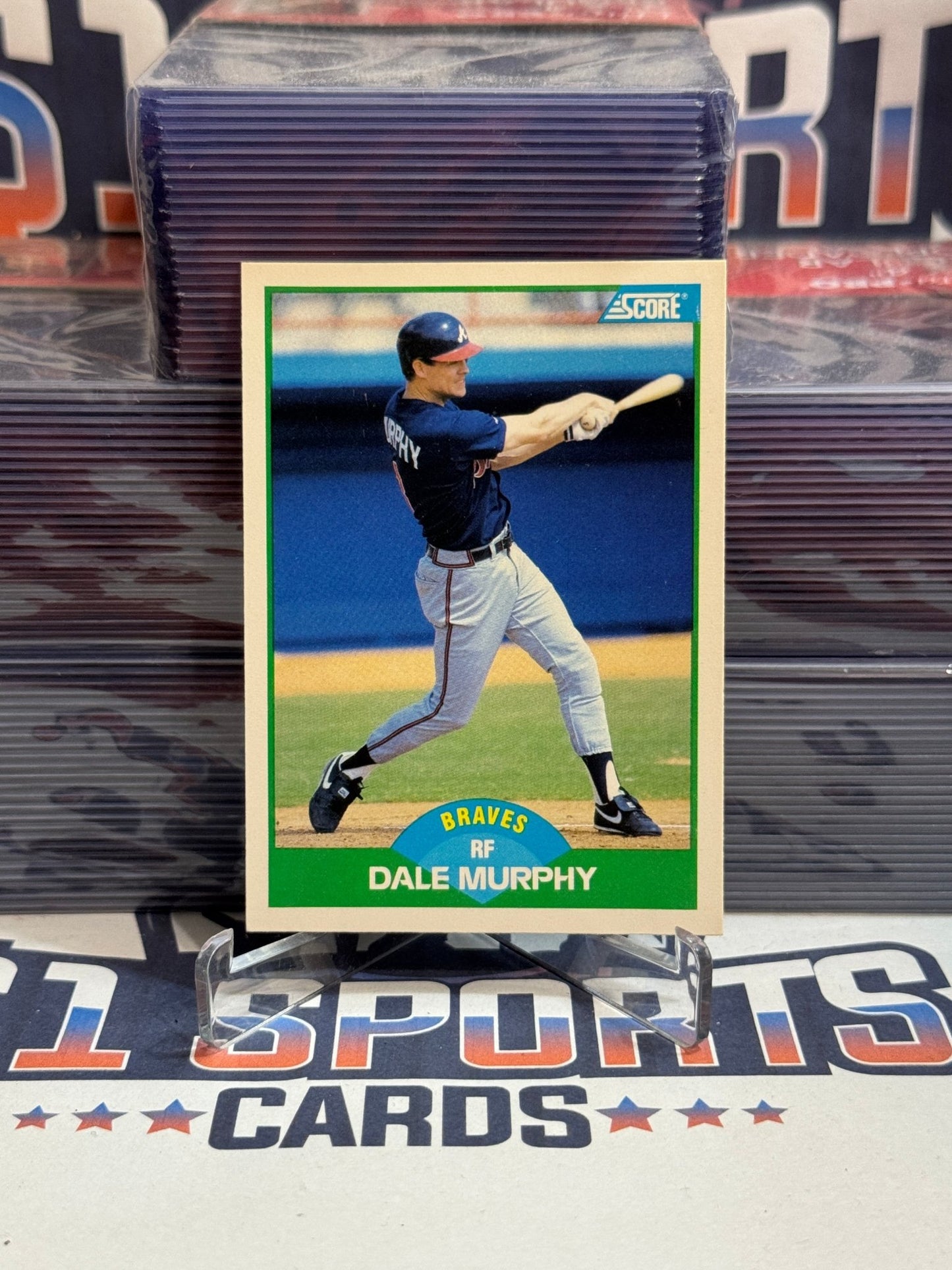 1989 Score Dale Murphy #30