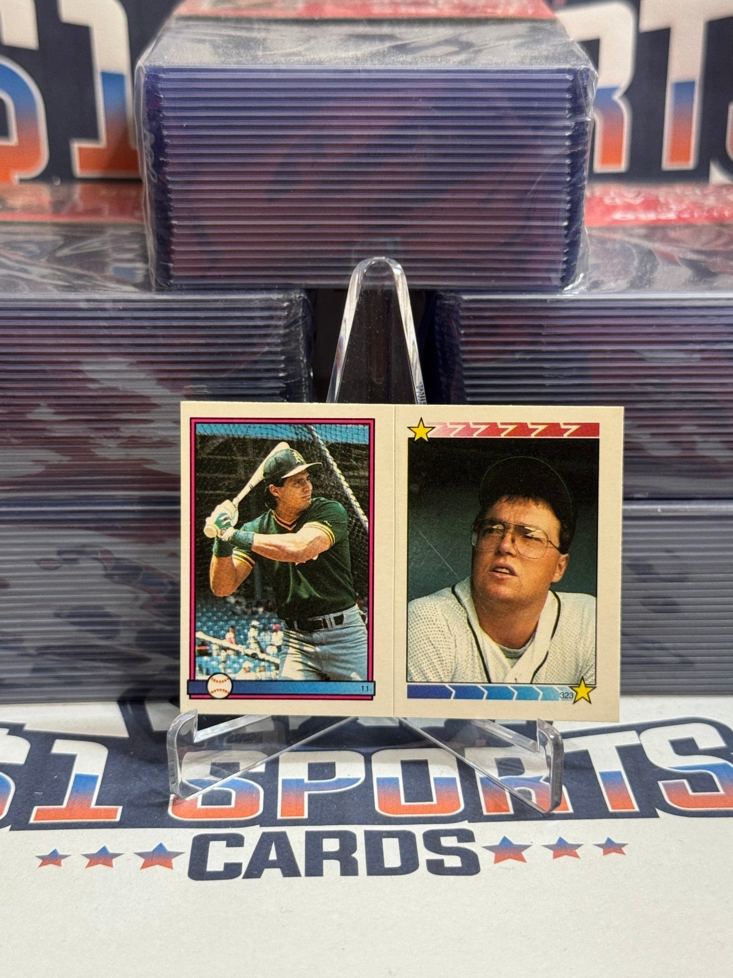 1989 Topps (Mini Sticker) Jose Canseco #11