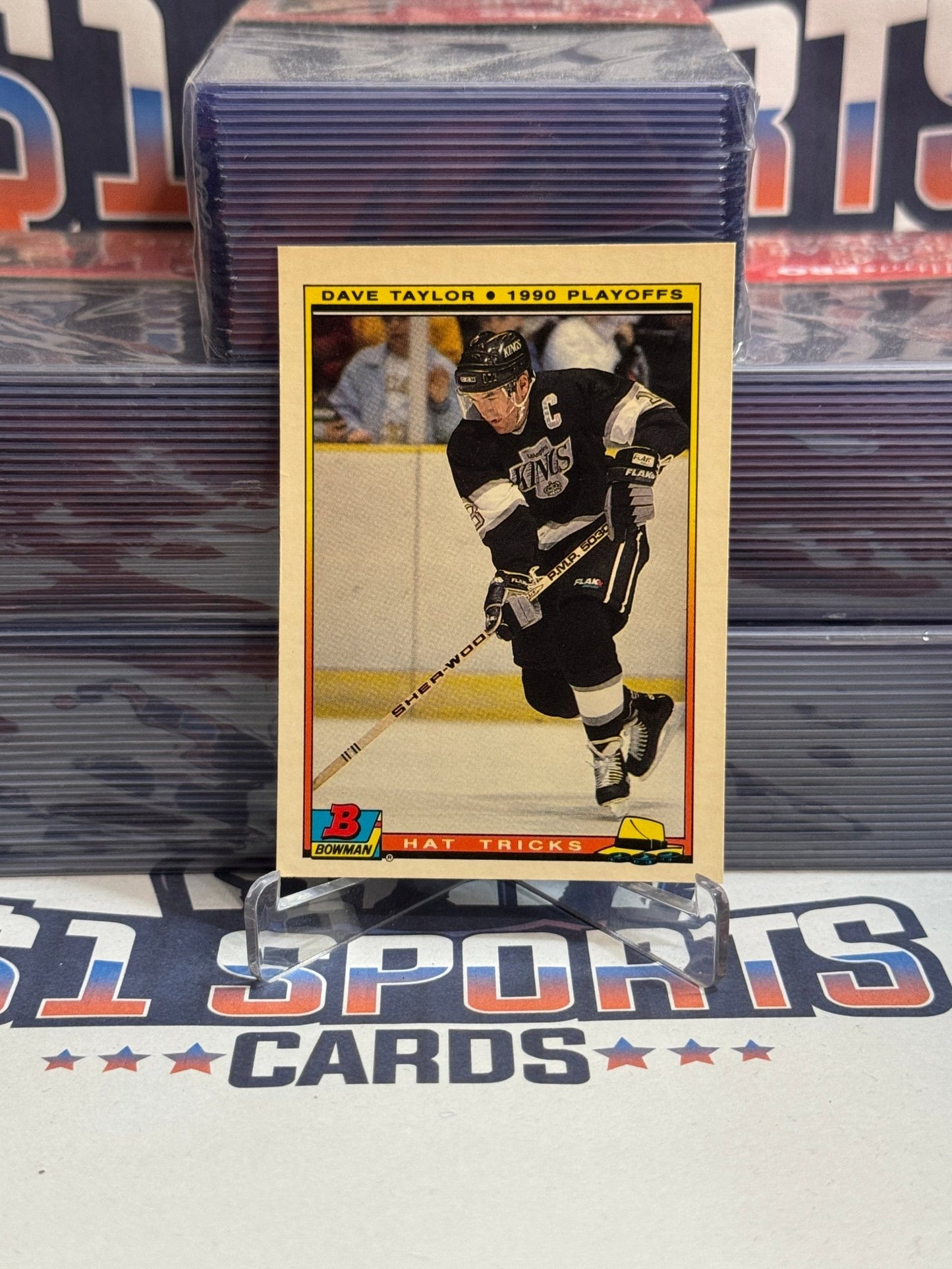 1990 Bowman (Hat Trick) Dave Taylor #22