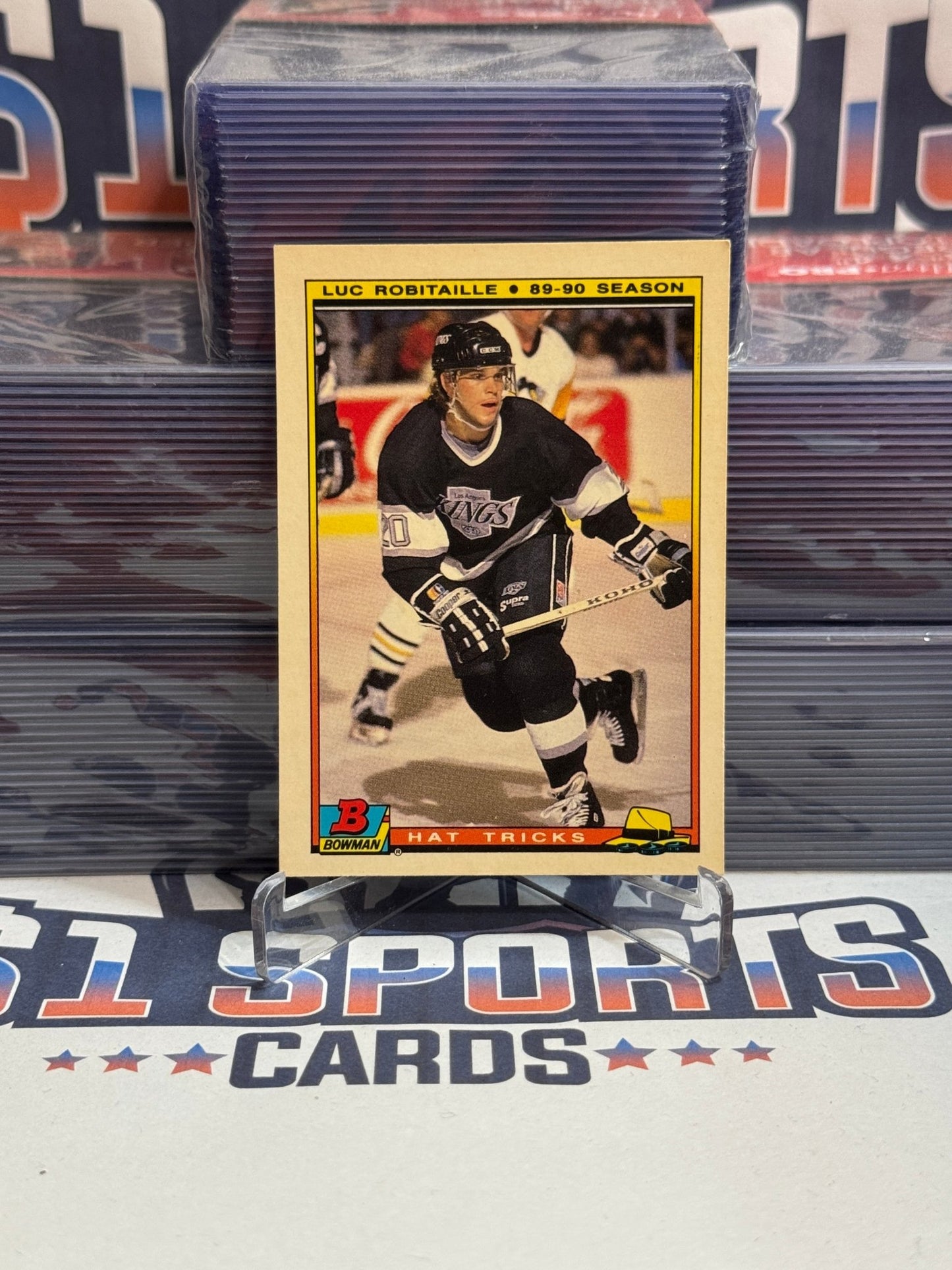 1990 Bowman (Hat Trick) Luc Robitaille #12