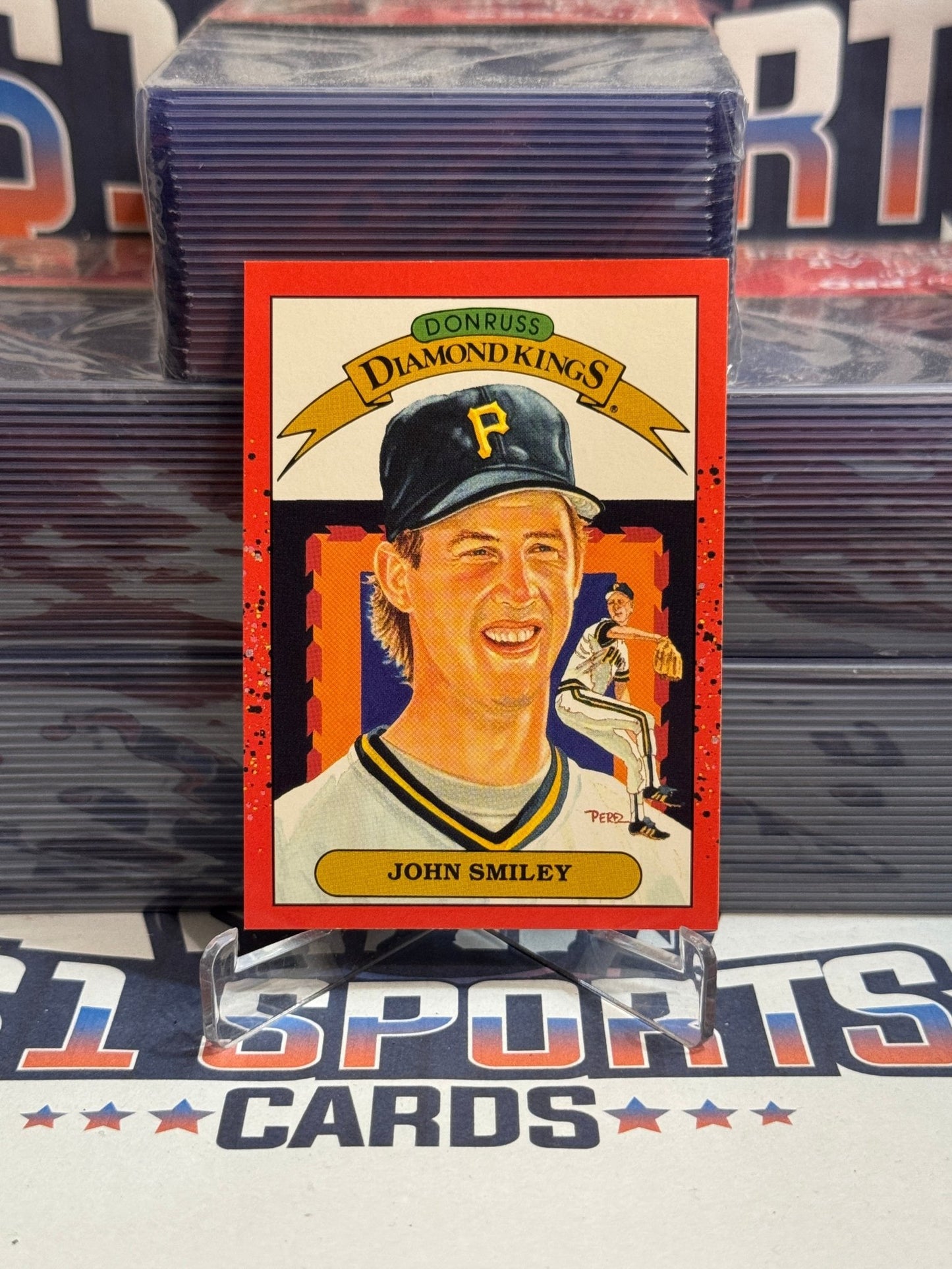 1990 Donruss (Diamond Kings) John Smiley #17