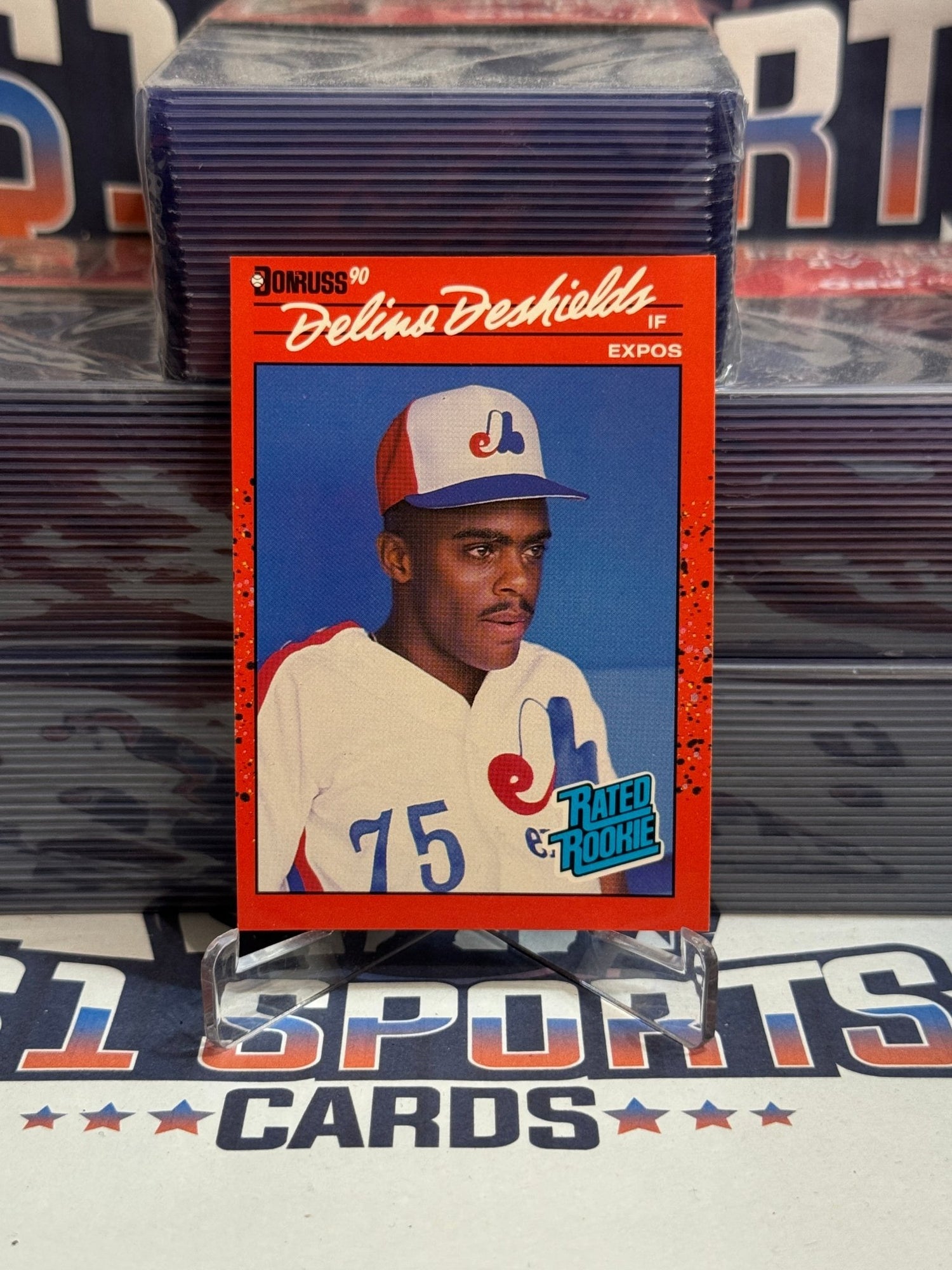 1990 Donruss (Rated Rookie) Delino Deshields #42