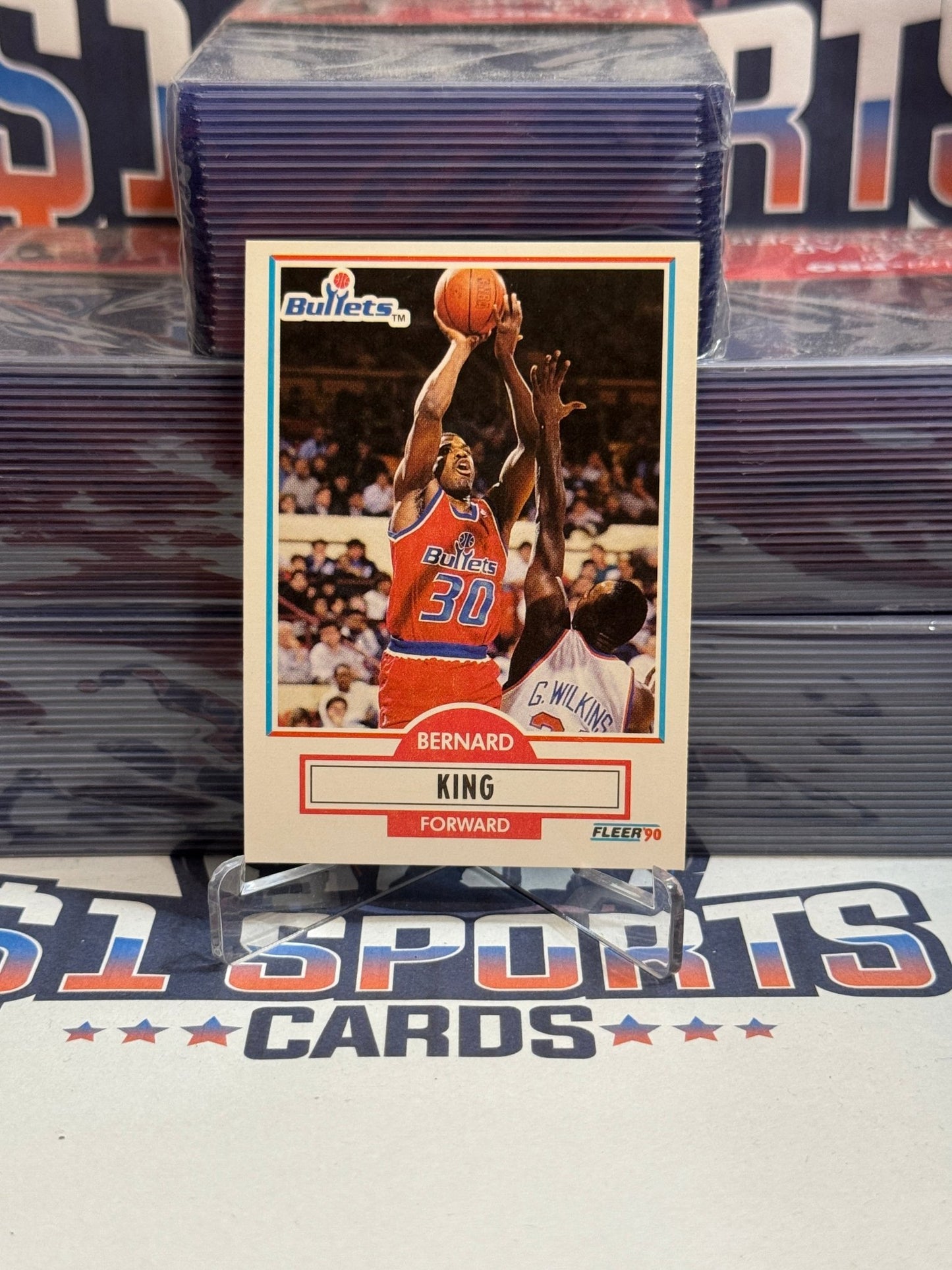 1990 Fleer Bernard King #194