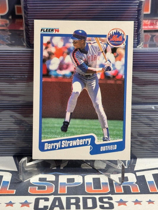 1990 Fleer Darryl Strawberry 217