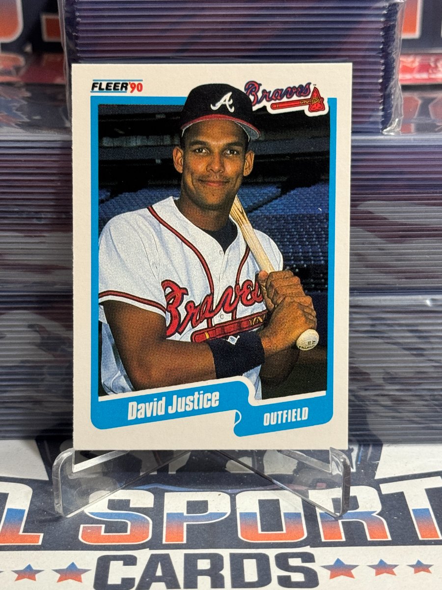 1990 Fleer David Justice Rookie #586
