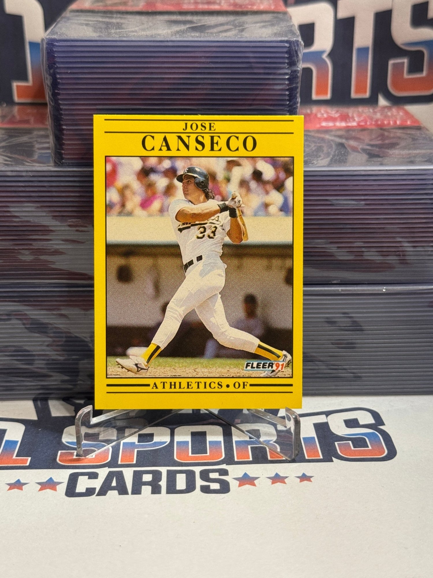 1990 Fleer Jose Canseco #5