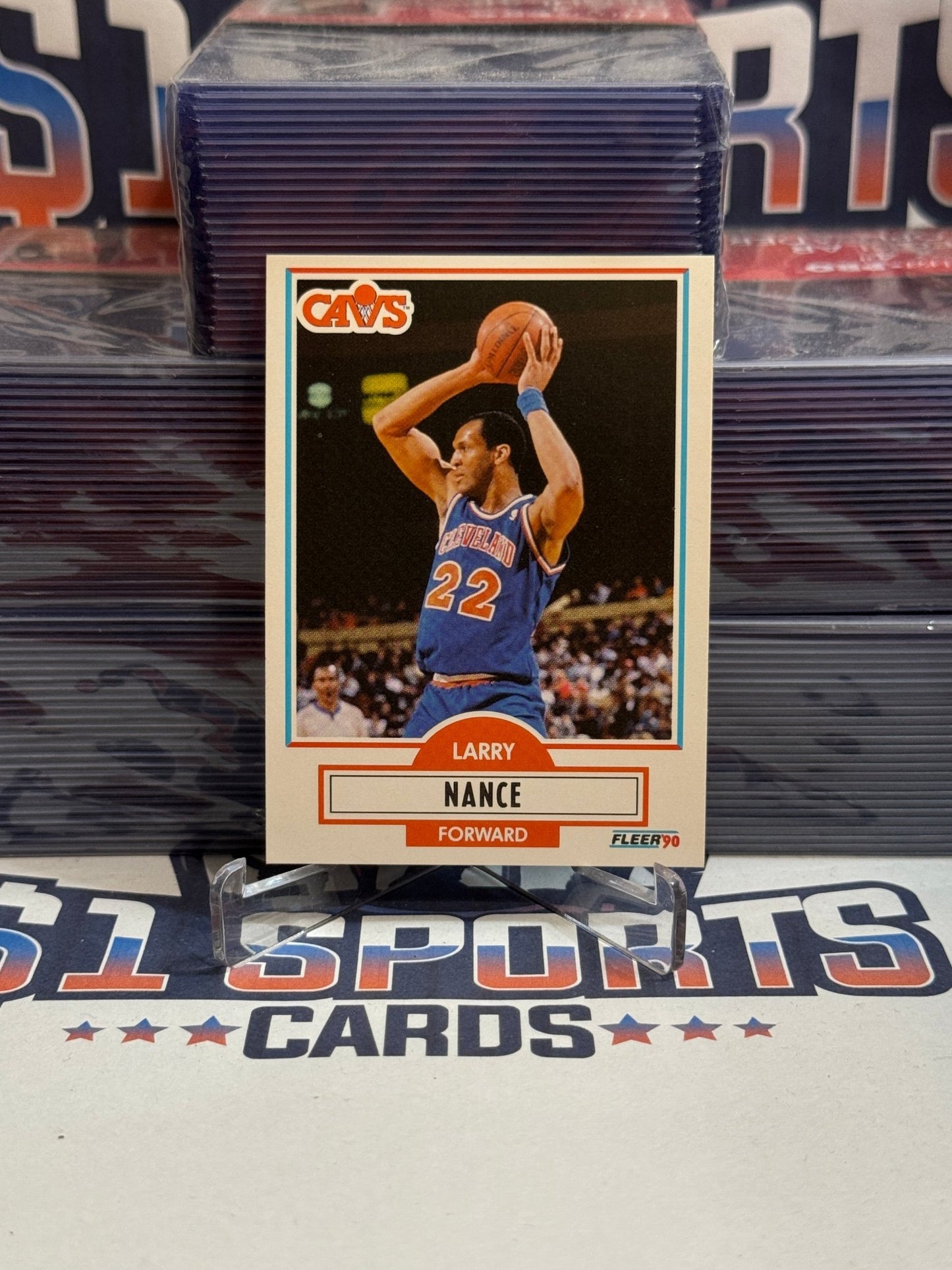 1990 Fleer Larry Nance Sr. #35