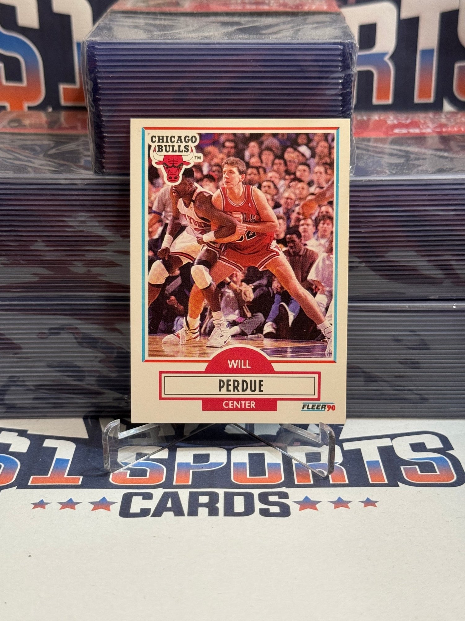 1990 Fleer (Patrick Ewing Pictured) Will Perdue #29