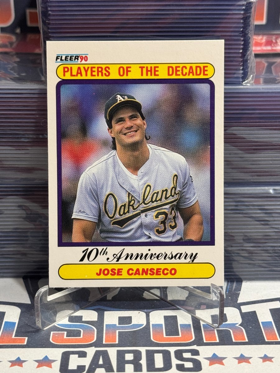 1990 Fleer (Players of the Decade) Jose Canseco 629