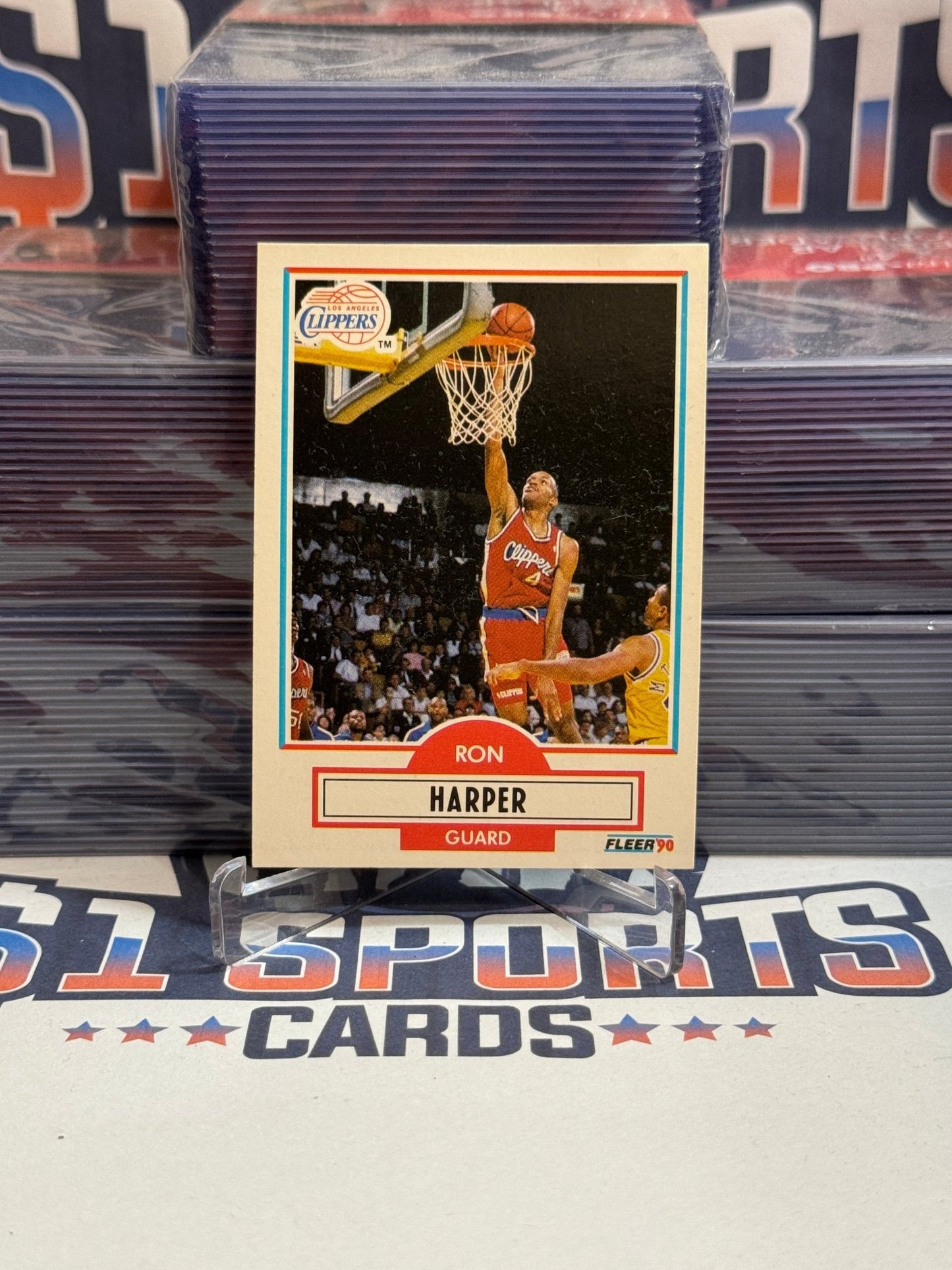 1990 Fleer Ron Harper #86