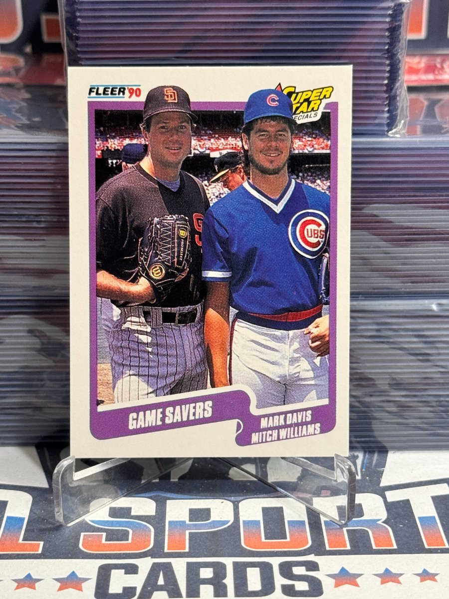 1990 Fleer (Super Star Specials) Mark Davis & Mitch Williams 631
