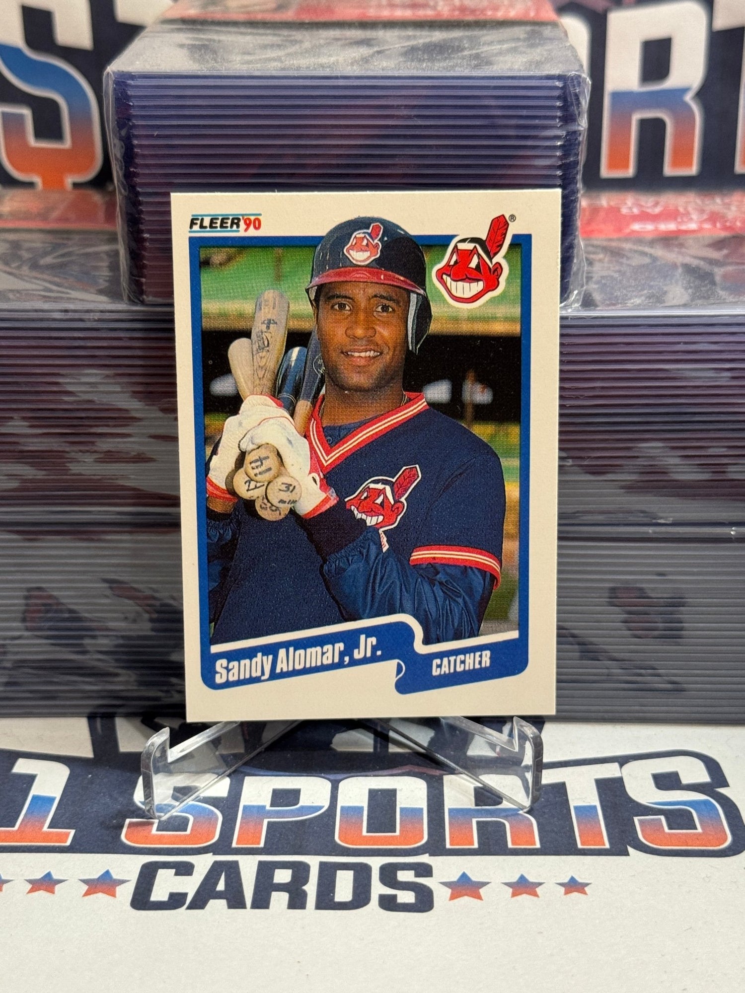 1990 Fleer Traded Sandy Alomar Jr. Rookie #U - 89