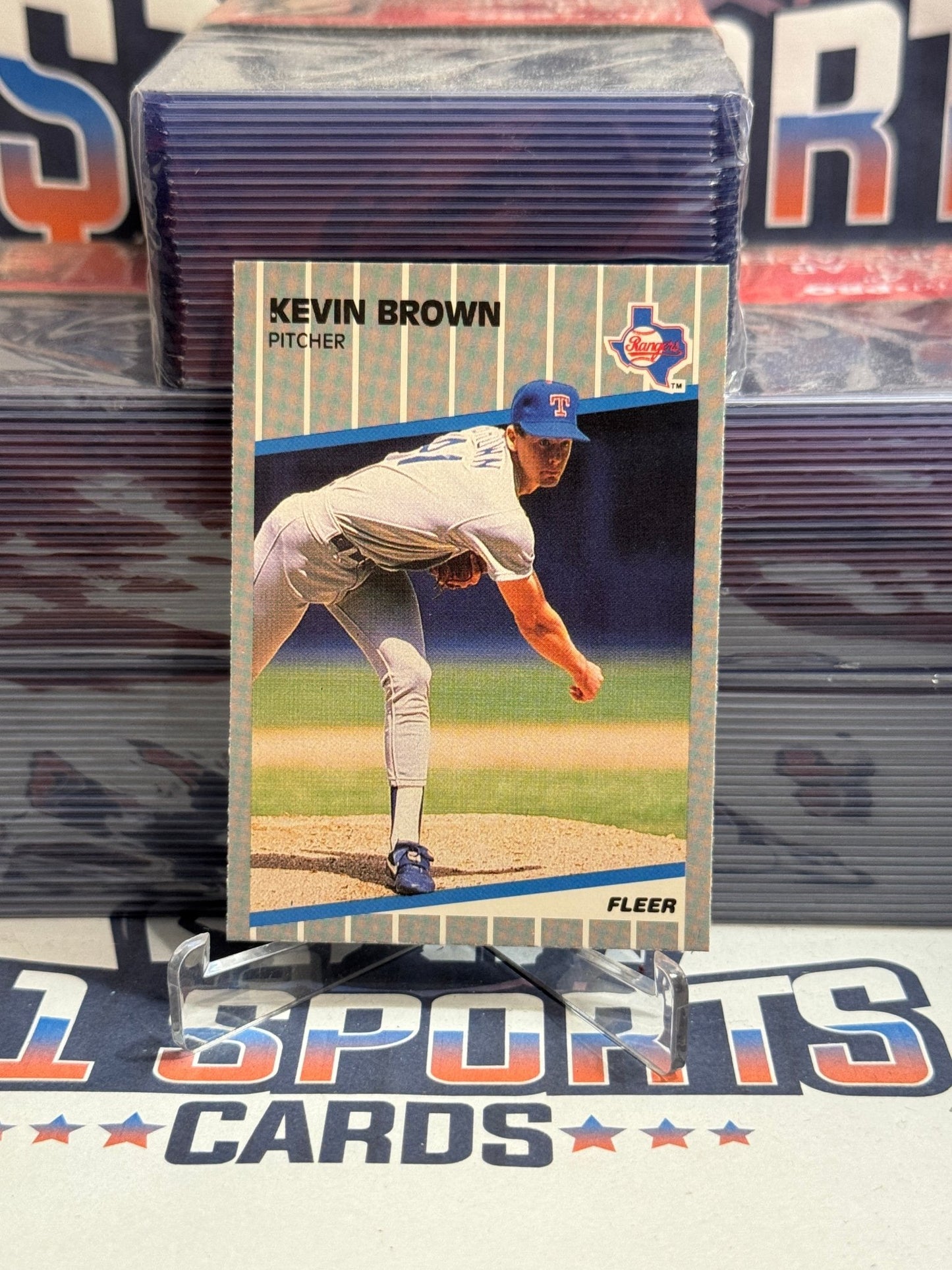 1990 Fleer Update Kevin Brown Rookie #U - 63