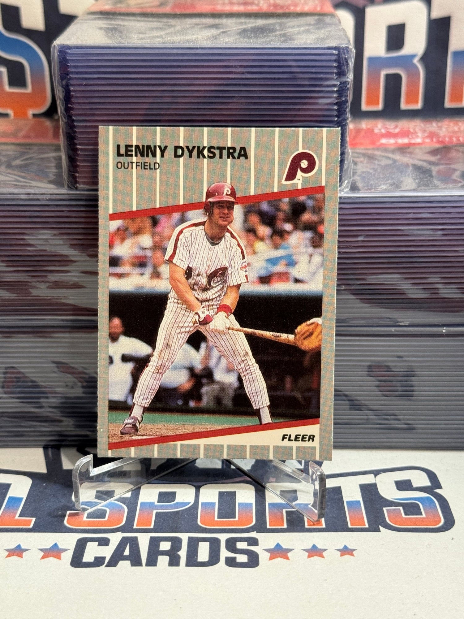 1990 Fleer Update (Phillies Debut) Lenny Dykstra #U - 105