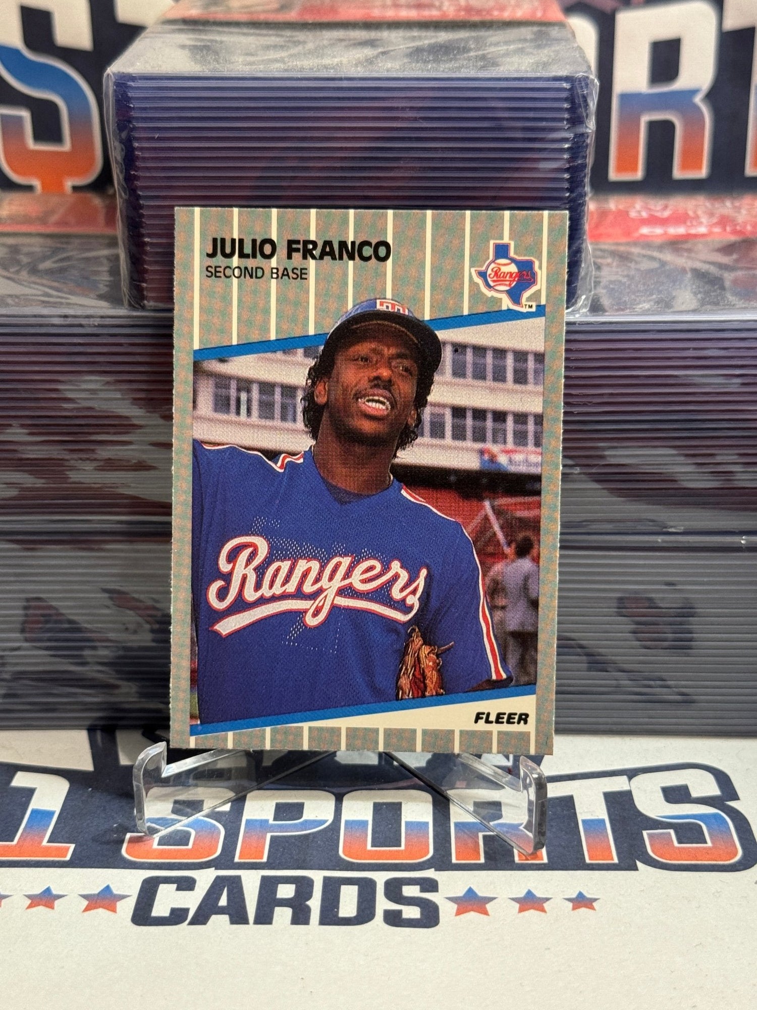 1990 Fleer Update (Rangers Debut) Julio Franco #U - 64