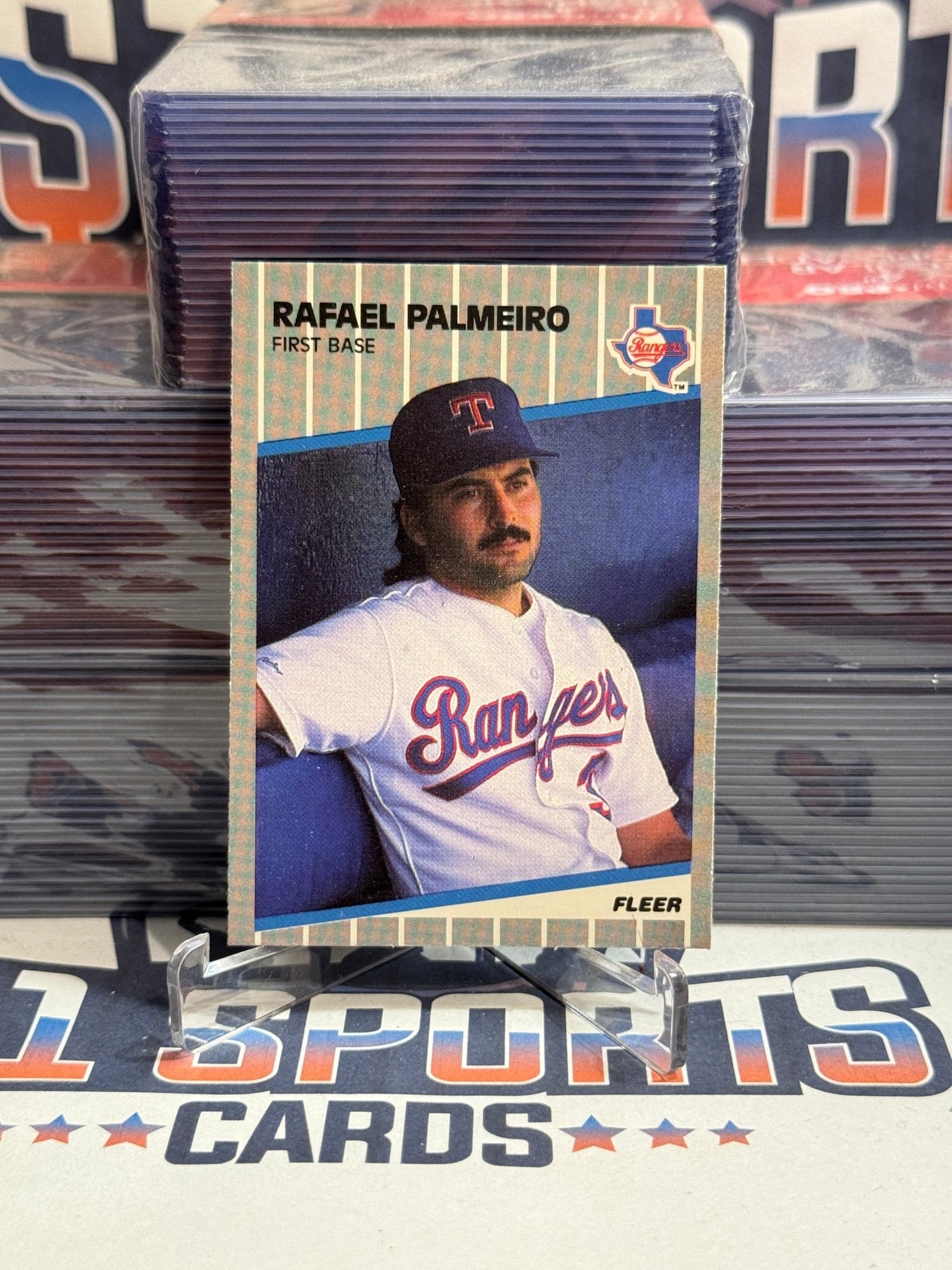 1990 Fleer Update (Rangers Debut) Rafael Palmeiro #U - 66