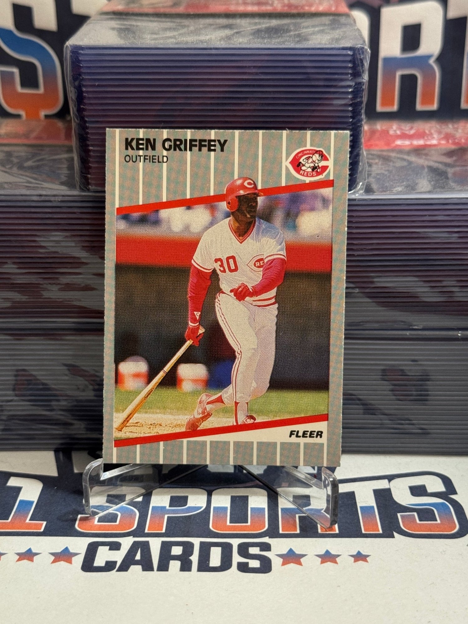 1990 Fleer Update (Reds Debut) Ken Griffey Sr. #U - 84