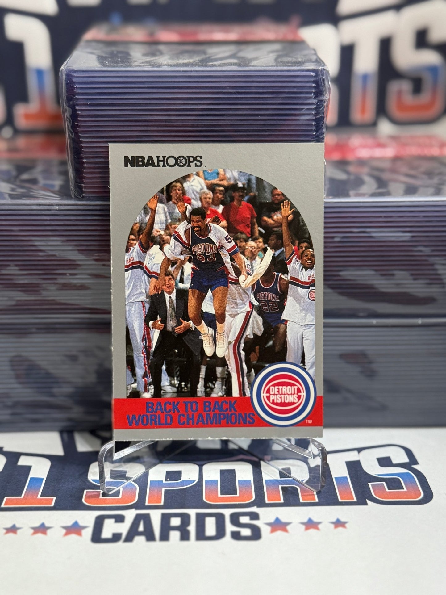 1990 NBA Hoops (Back to Back Champions) Detroit Pistons #342