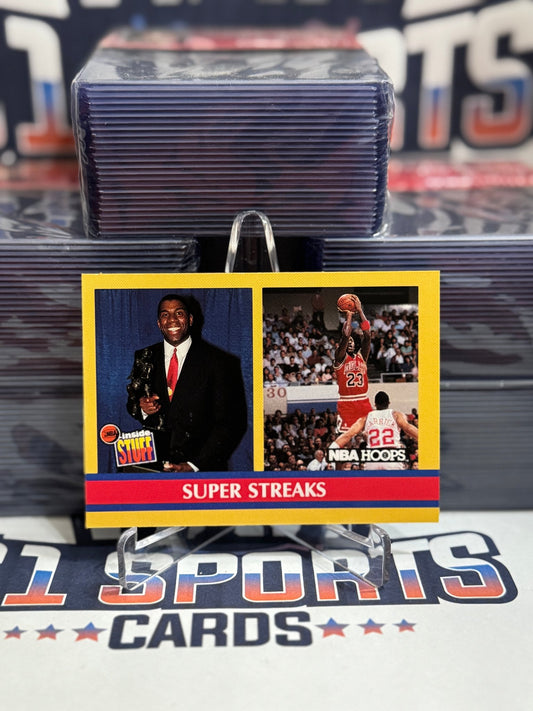 1990 NBA Hoops (Super Streaks) Michael Jordan & Magic Johnson #385