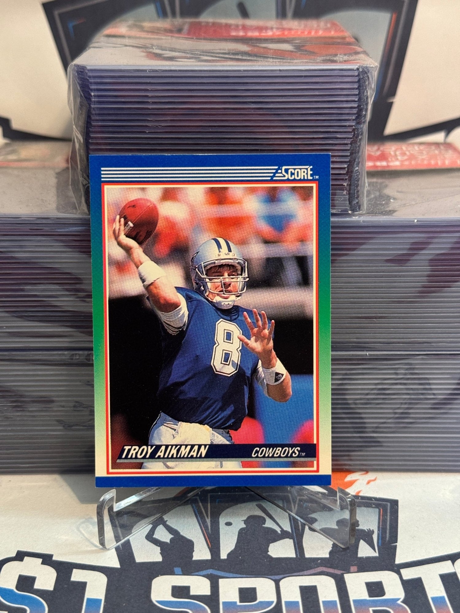 1990 Score (2nd Year) Troy Aikman #21