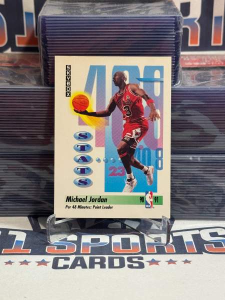 1990 SkyBox (Stats) Michael Jordan #307 – $1 Sports Cards