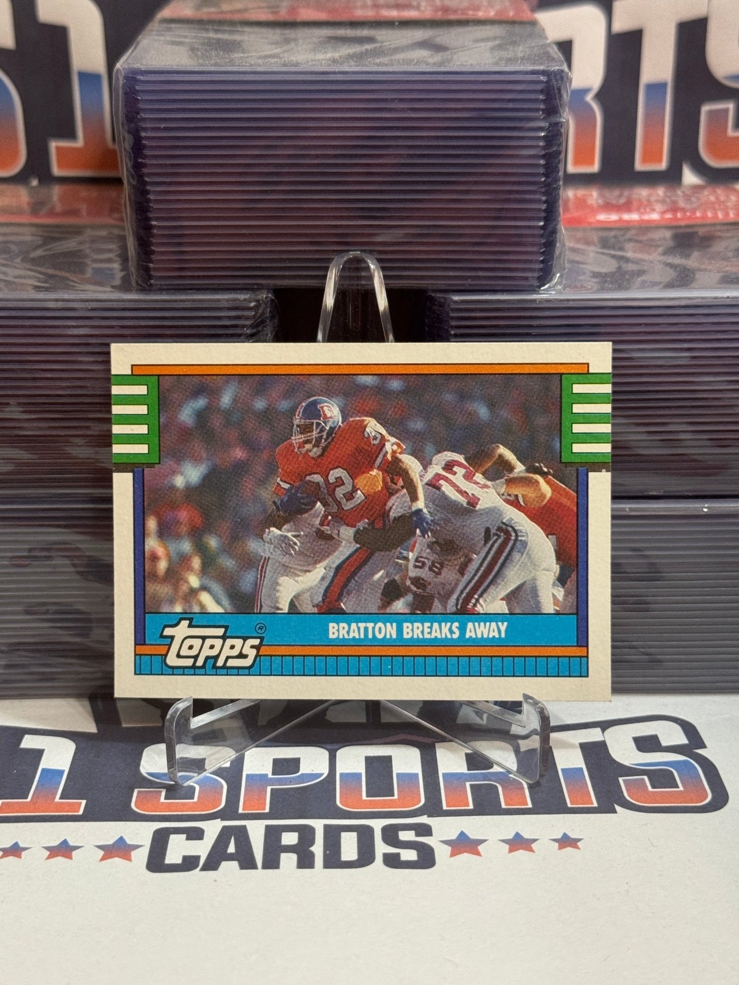 1990 Topps (Broncos Team Card) Melvin Bratton #504