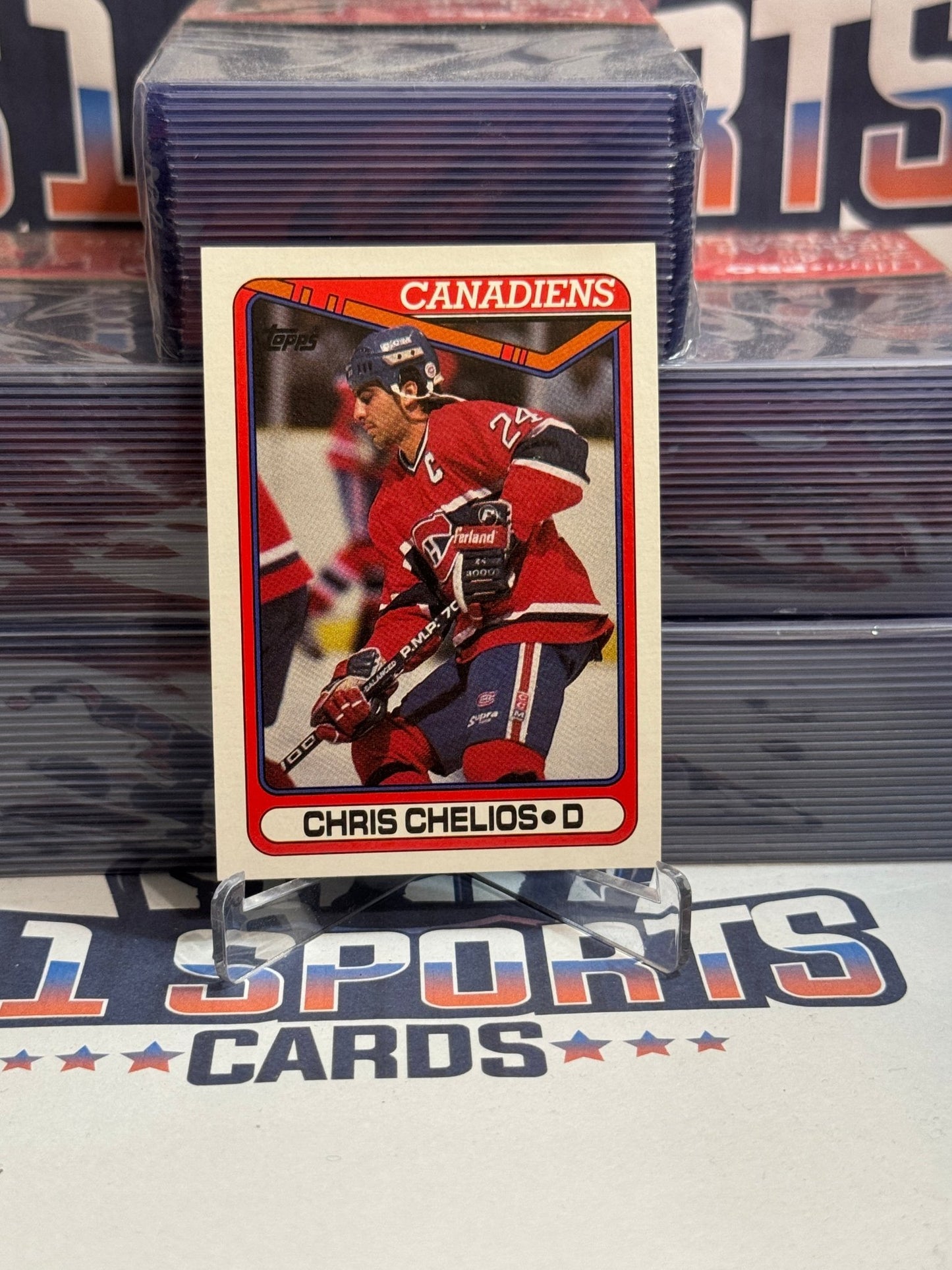 1990 Topps Chris Chelios #29
