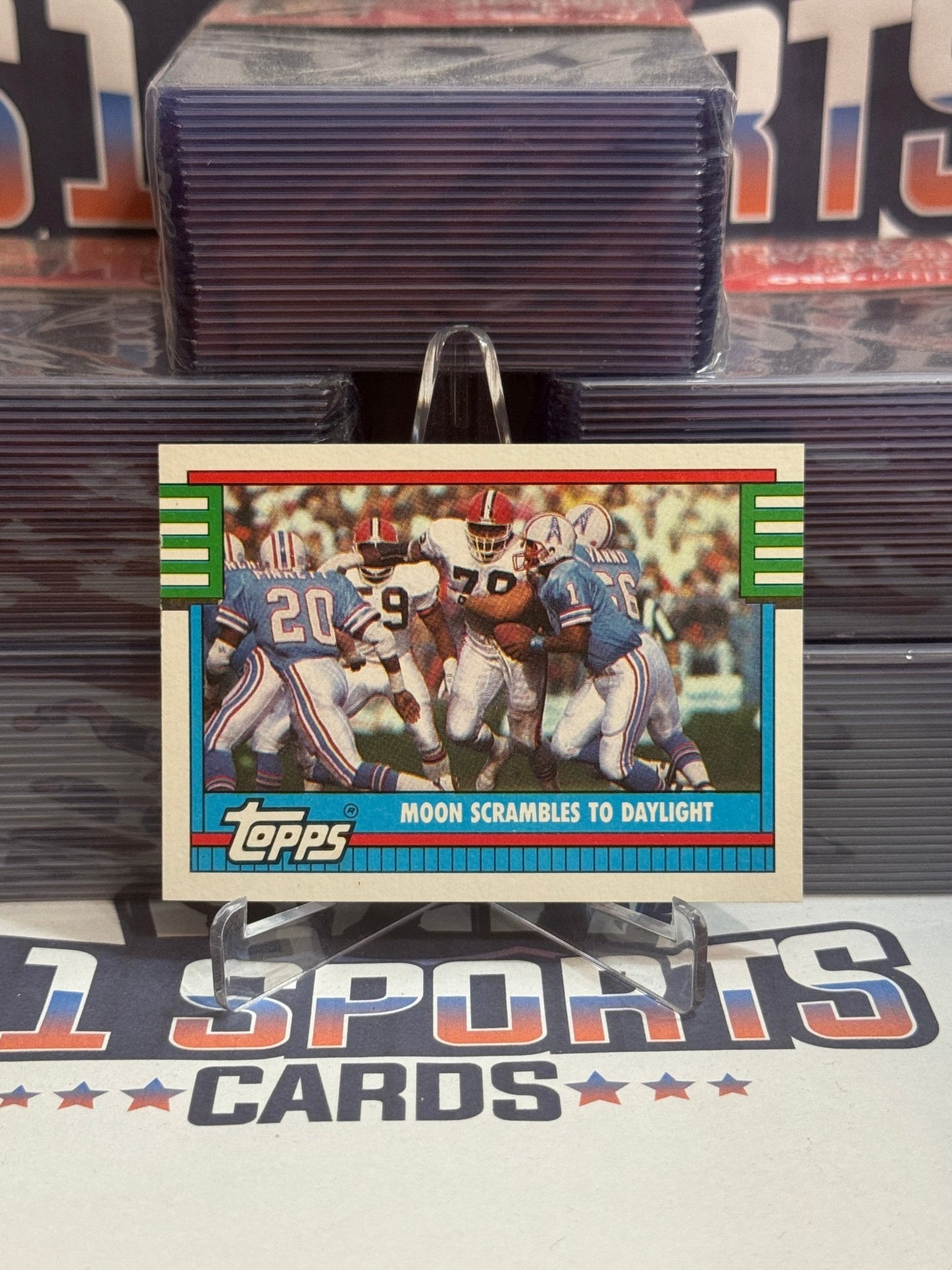 1990 Topps (Oilers Team Card) Warren Moon #519