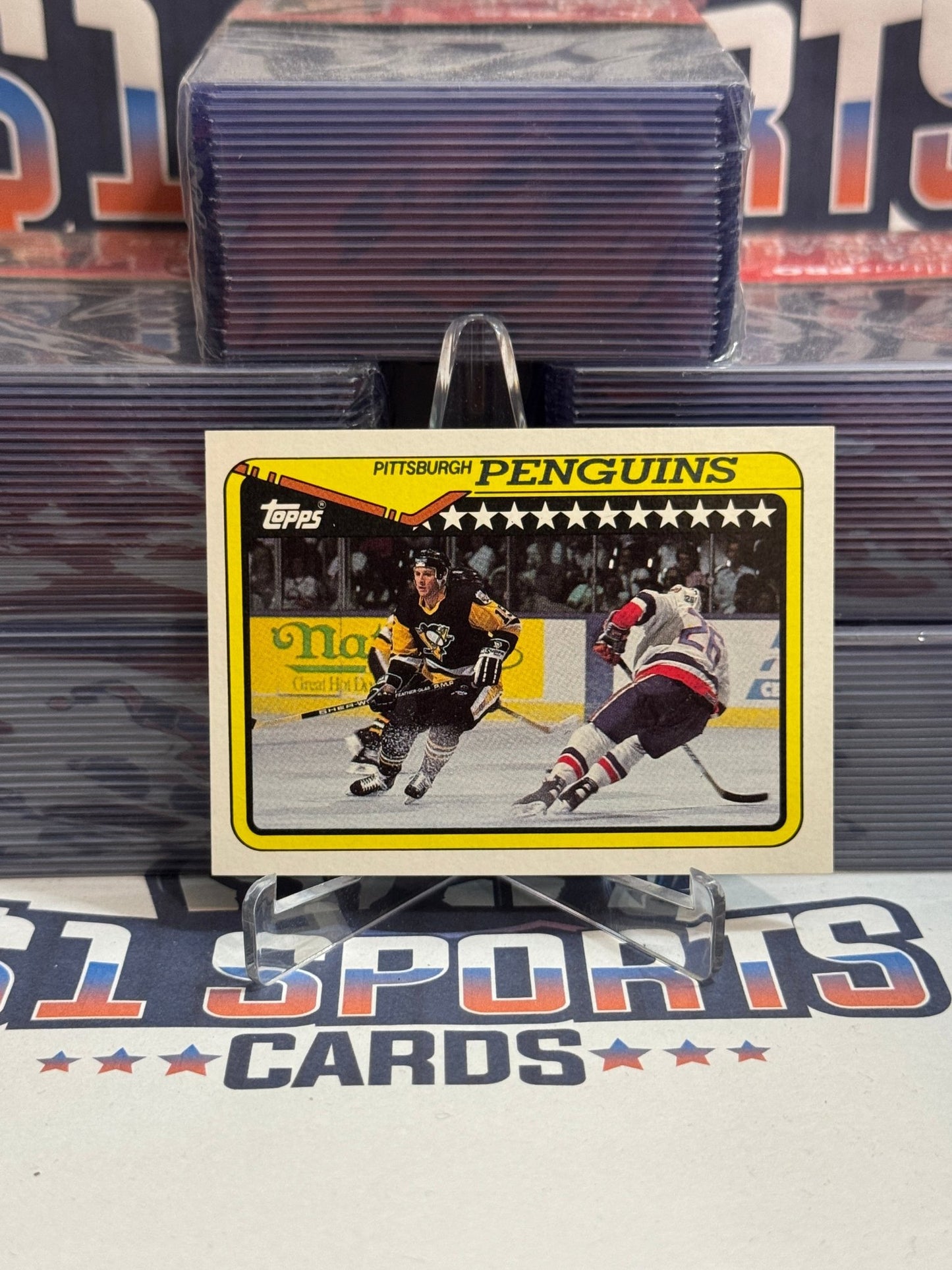 1990 Topps Penguins Team Card #326