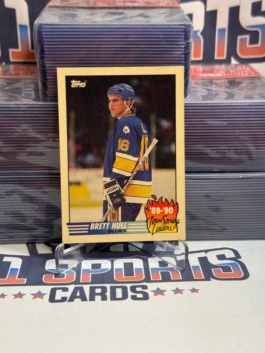 1990 Topps (Team Scoring Leaders) Brett Hull #2