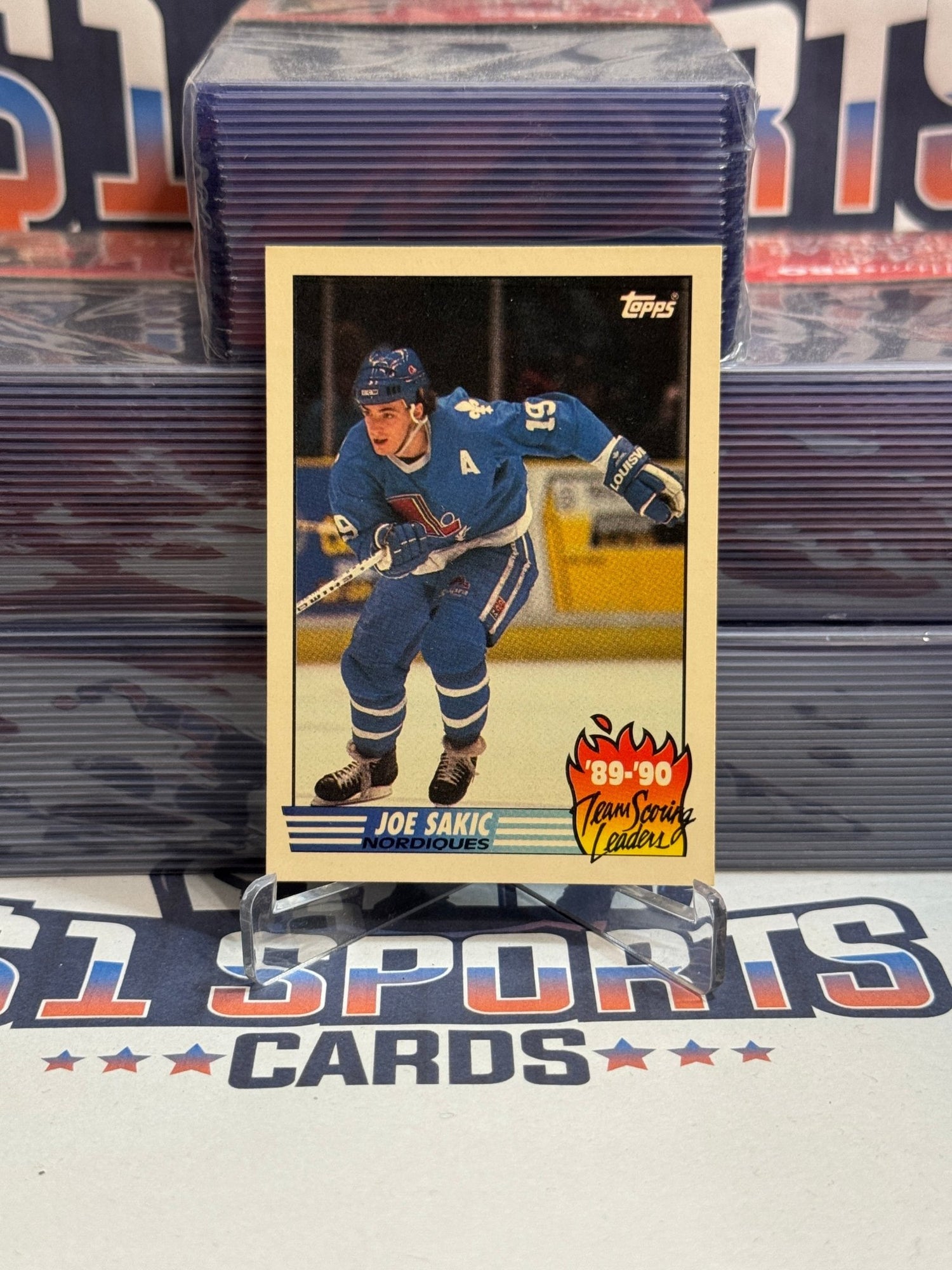 1990 Topps (Team Scoring Leaders) Joe Sakic #14